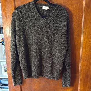 St. John's Bay Charcoal V-Neck Sweater Soft Texture